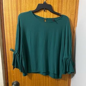 Hunter green blouse